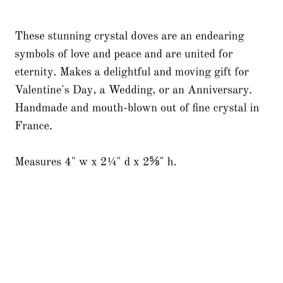 Baccarat Crystal Loving Doves - Picture 9 of 9